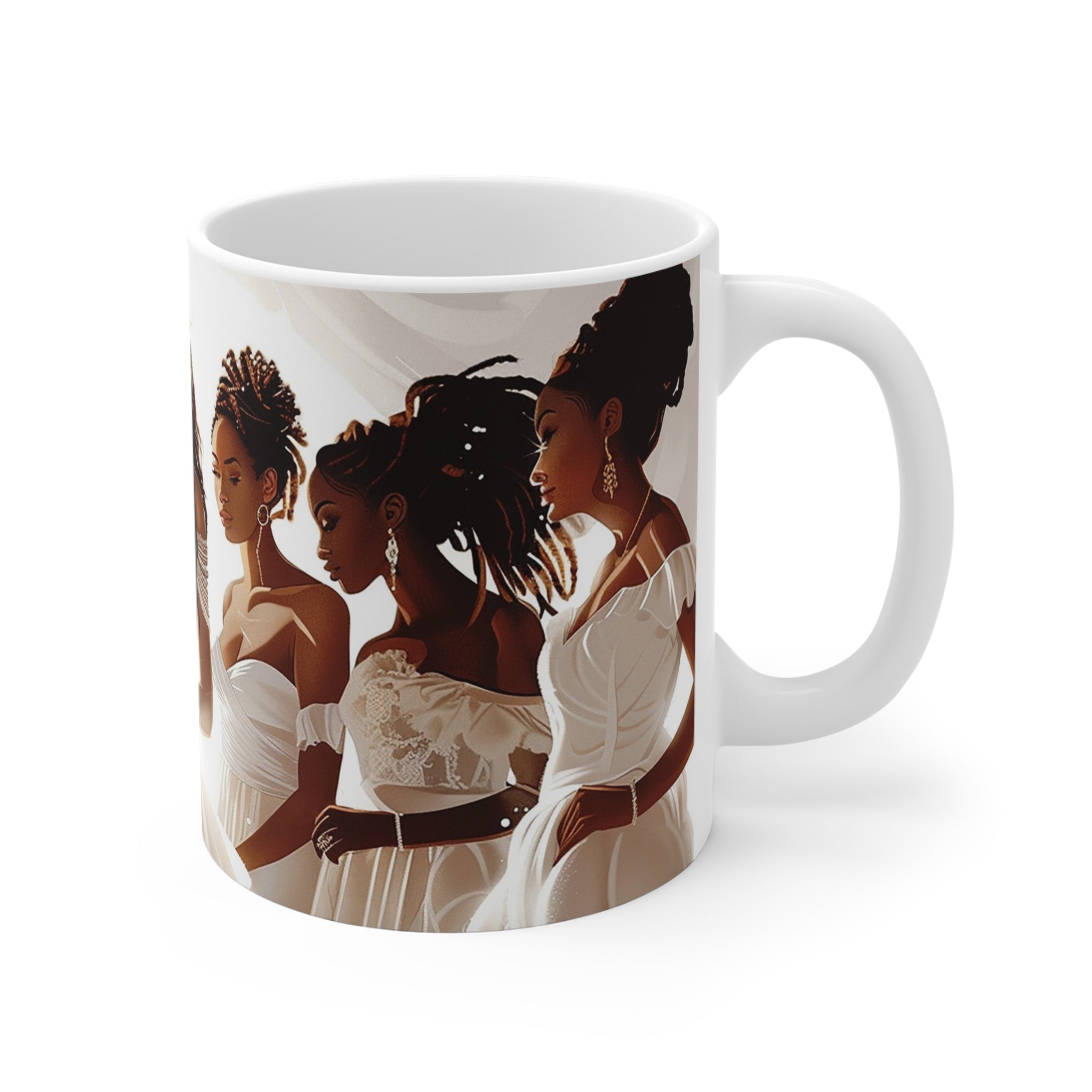 Black Brides and Bridesmaids Mug