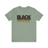 Black Excellence Tee Shirt in sage.