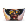 Afro Hair Black Boss Lady Accessory Pouch w T-bottom