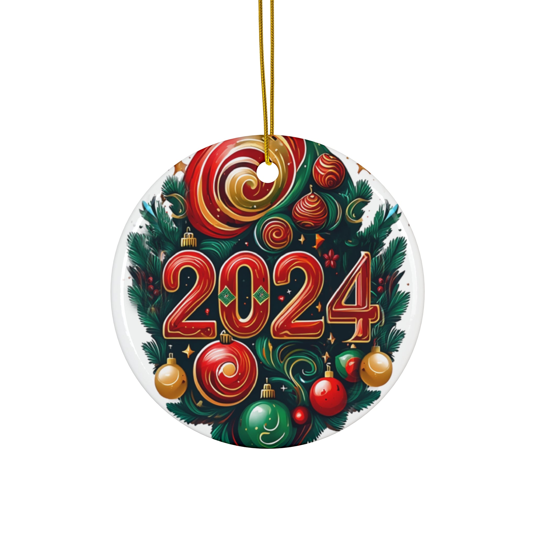 2024 Christmas Tree Ornament Festive Tree Decoration