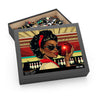 Woman Bowling Jigsaw Puzzle African American Woman Bowling Puzzle in 16" x 20" size.