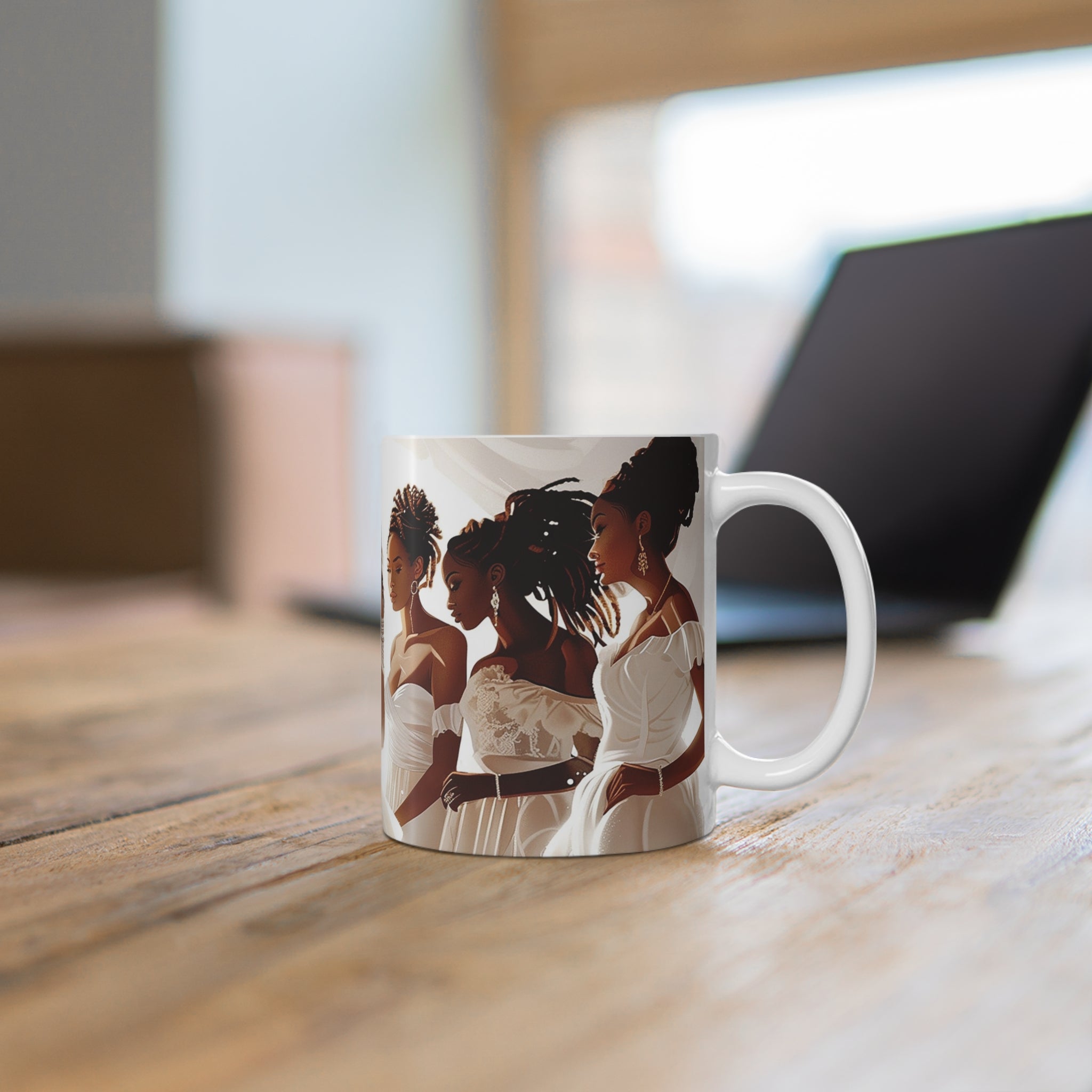 Black Brides and Bridesmaids Mug