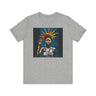 Black Woman Statue of Liberty Tee in athletic heather.