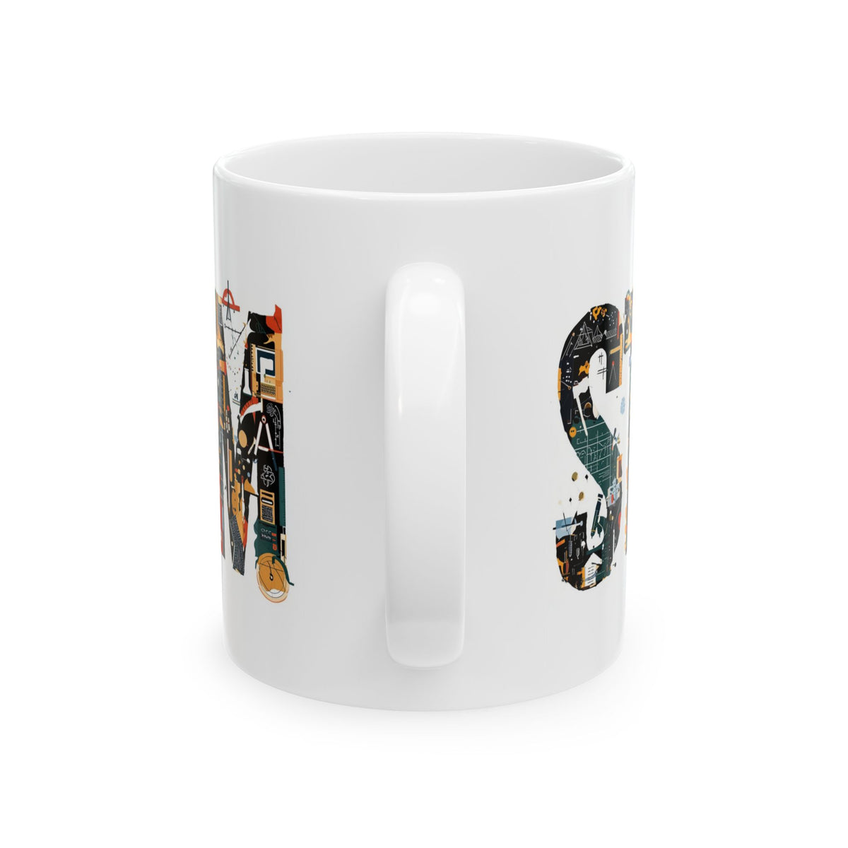 STEM Coffee Mug - Science Technology Engineering Math Graphic Art -  Teacher Scientist Gift (Style 06) Printify