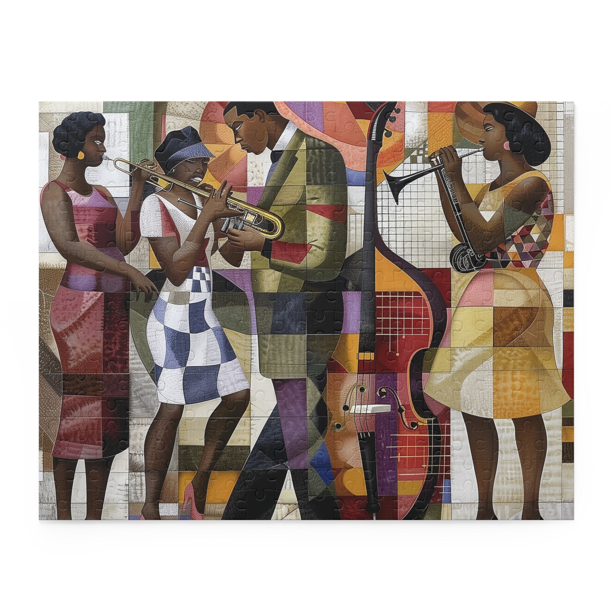 Afrocentric Jazz Musicians Puzzle Harlem Renaissance - Style 05