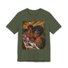Black Women Nail Salon T-Shirt - Afrocentric Beauty Shop Graphic Tee - Black Girl Self Care Shirt - Color Military Green