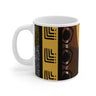 African Mud Cloth Pattern Coffee Mug - Style 03