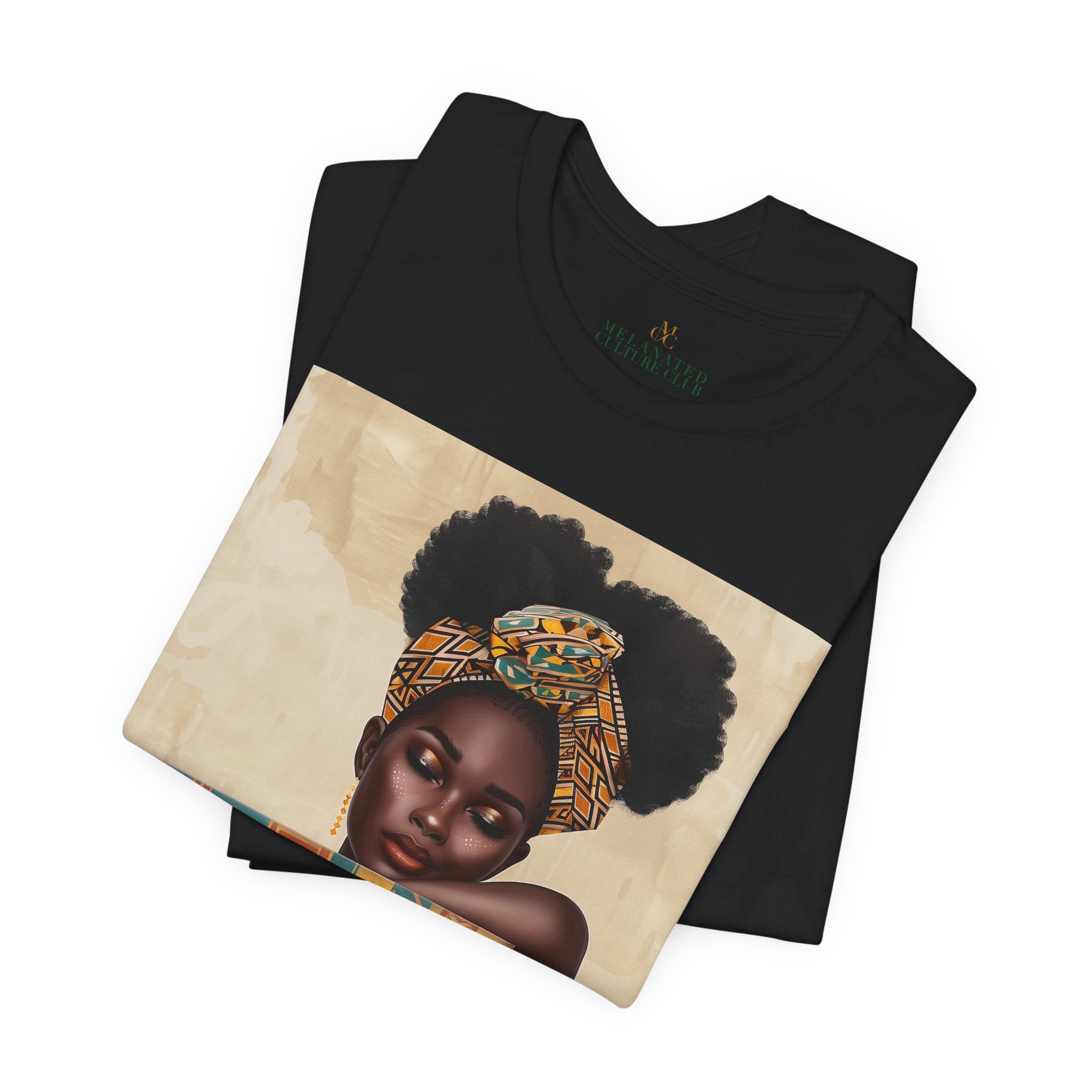 Afrocentric illustration of a young Black woman with a serene expression hugging a stack of books, symbolizing education, knowledge, legacy, and generational success.