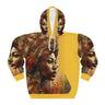 Abstract Afrocentric Queen All Over Print Unisex Hoodie