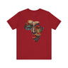 Map of Africa Tee Shirt in red.