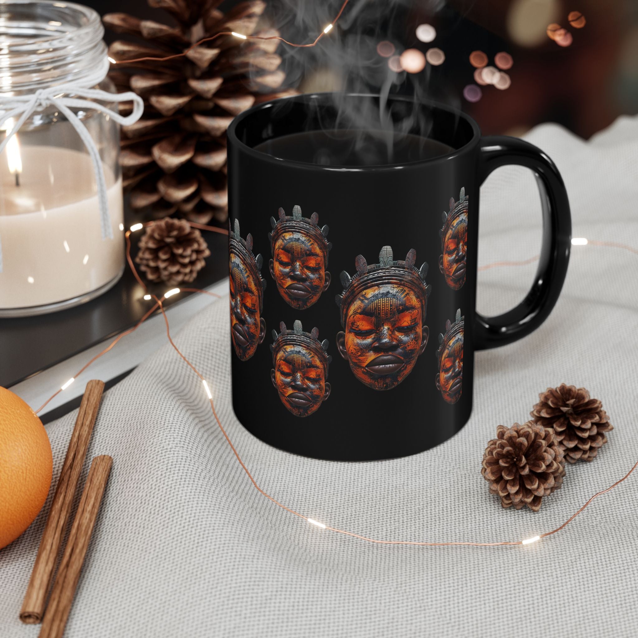 African Tribal Mask Coffee Mug 