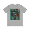 Black Woman Art Statue of Liberty Tee in athletic heather - Style 19
