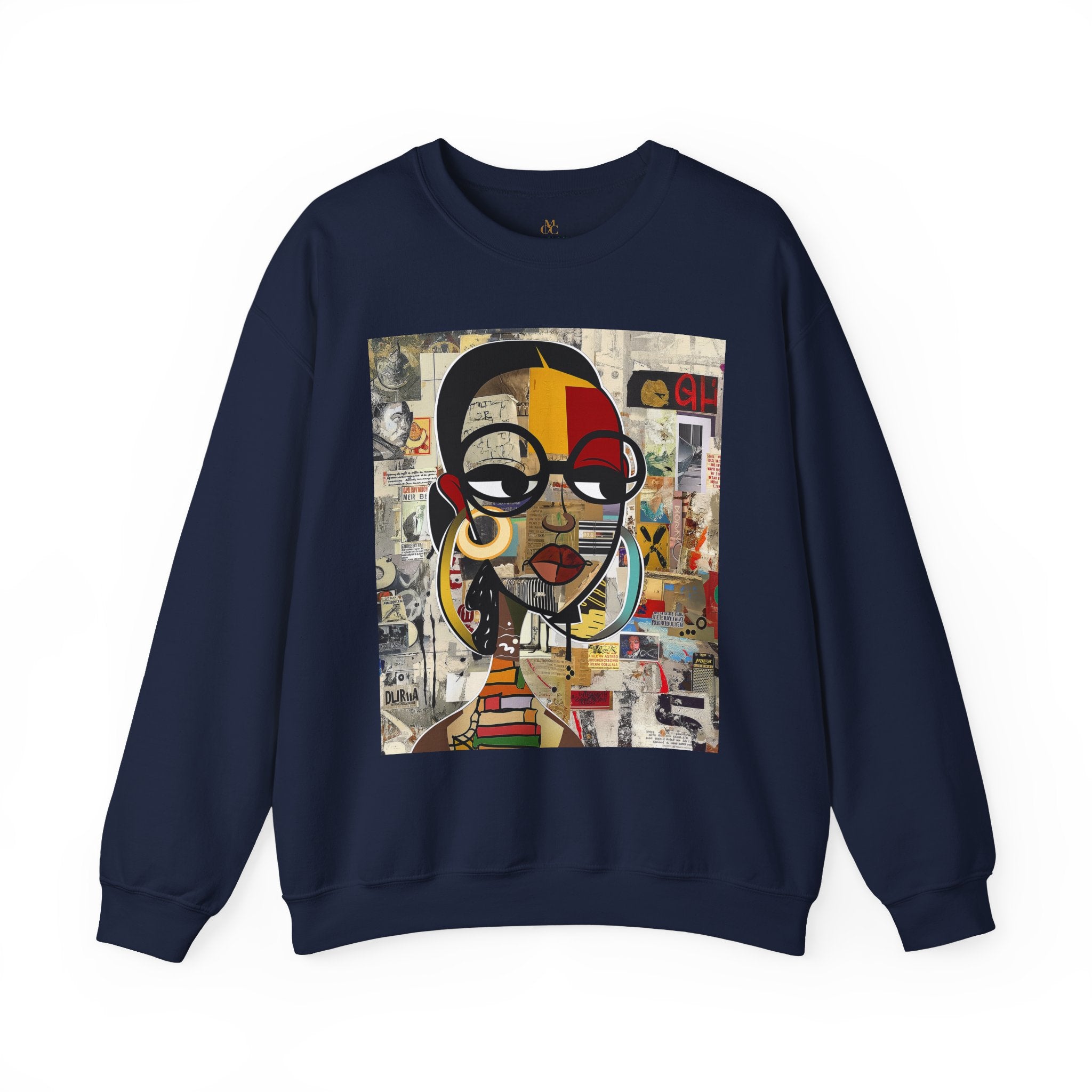 Boss Babe sweatshirt featuring an abstract cartoon Black girl named Latisha in bold graffiti style, celebrating confidence, melanin, and empowerment.