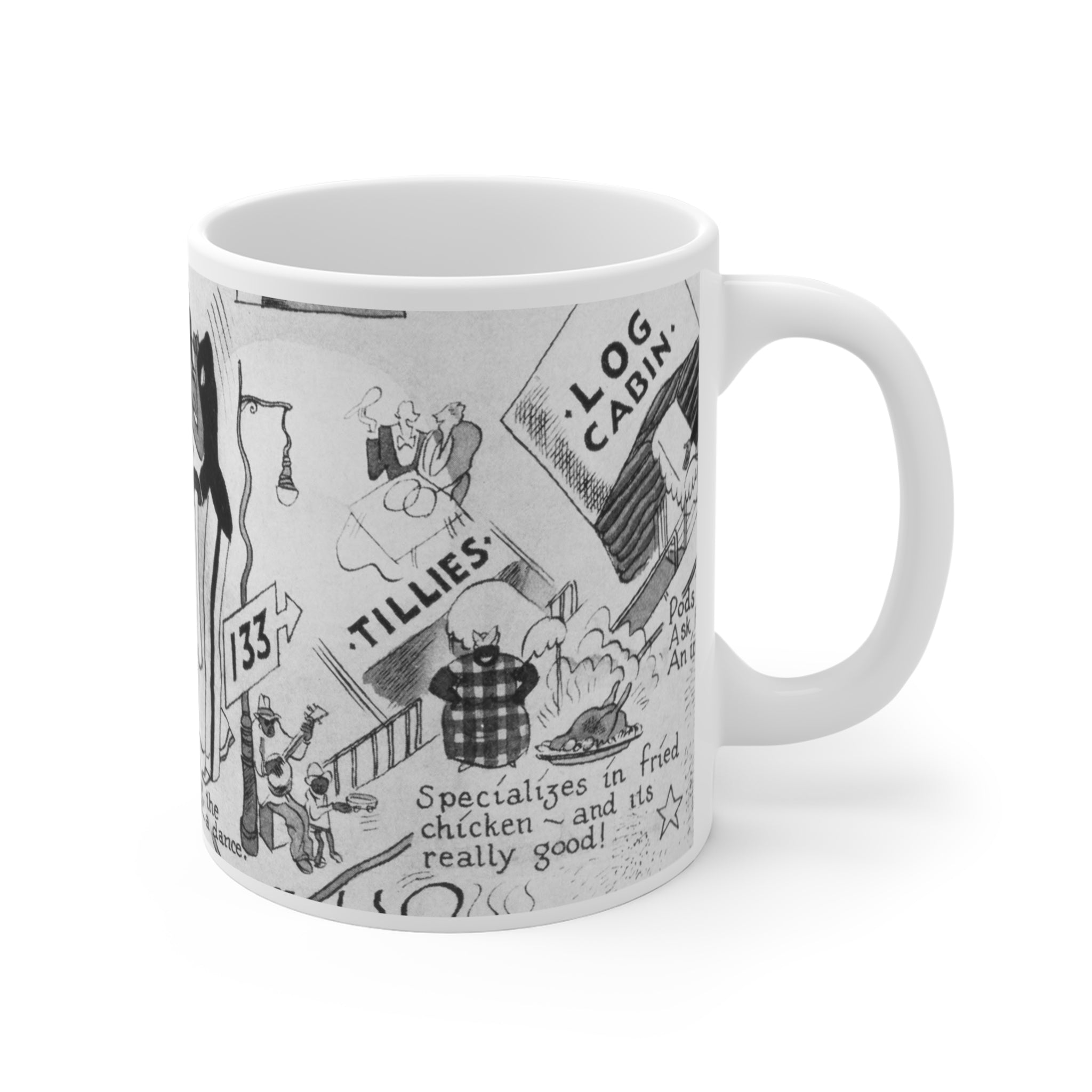 Harlem Map Dance Nightclubs Coffee Mug