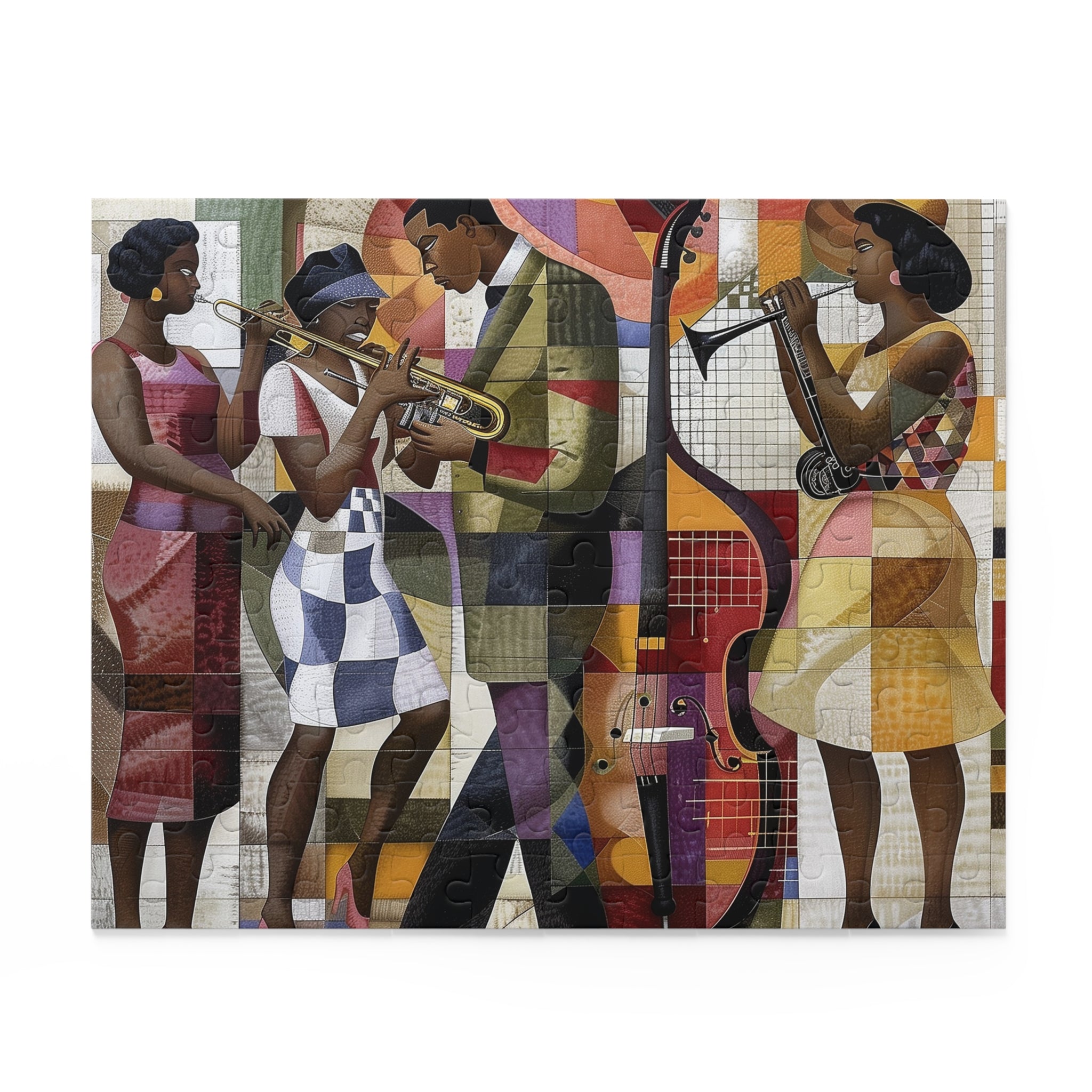 Afrocentric Jazz Musicians Puzzle Harlem Renaissance - Style 05