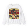 African American Woman Bowling Sweatshirt in white.