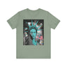 Statue of Liberty Tee African American Woman in sage - Style 09
