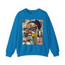 Boss Babe sweatshirt featuring an abstract cartoon Black girl named Markeisha in bold graffiti style, celebrating confidence, melanin, and empowerment.