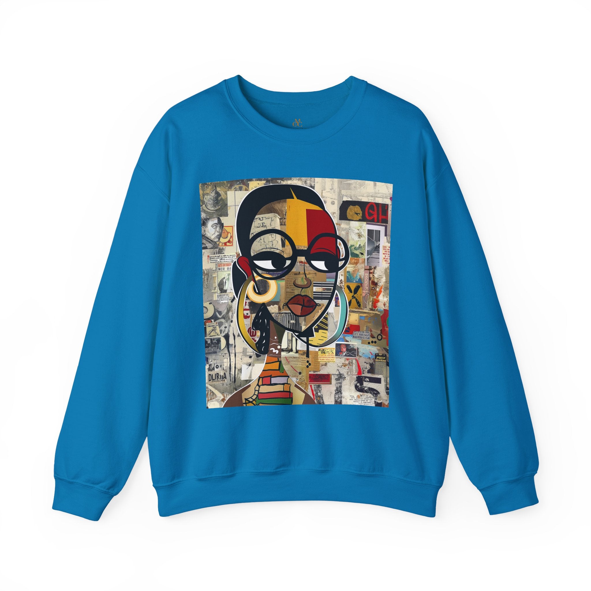 Boss Babe sweatshirt featuring an abstract cartoon Black girl named Latisha in bold graffiti style, celebrating confidence, melanin, and empowerment.