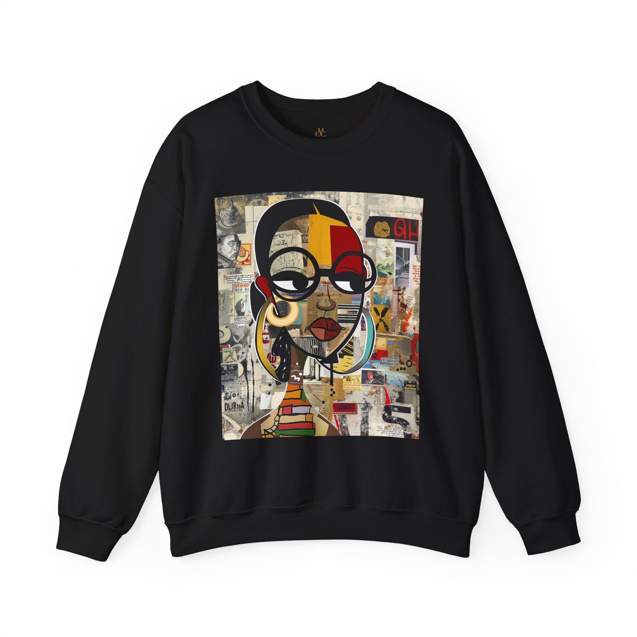Boss Babe sweatshirt featuring an abstract cartoon Black girl named Latisha in bold graffiti style, celebrating confidence, melanin, and empowerment.