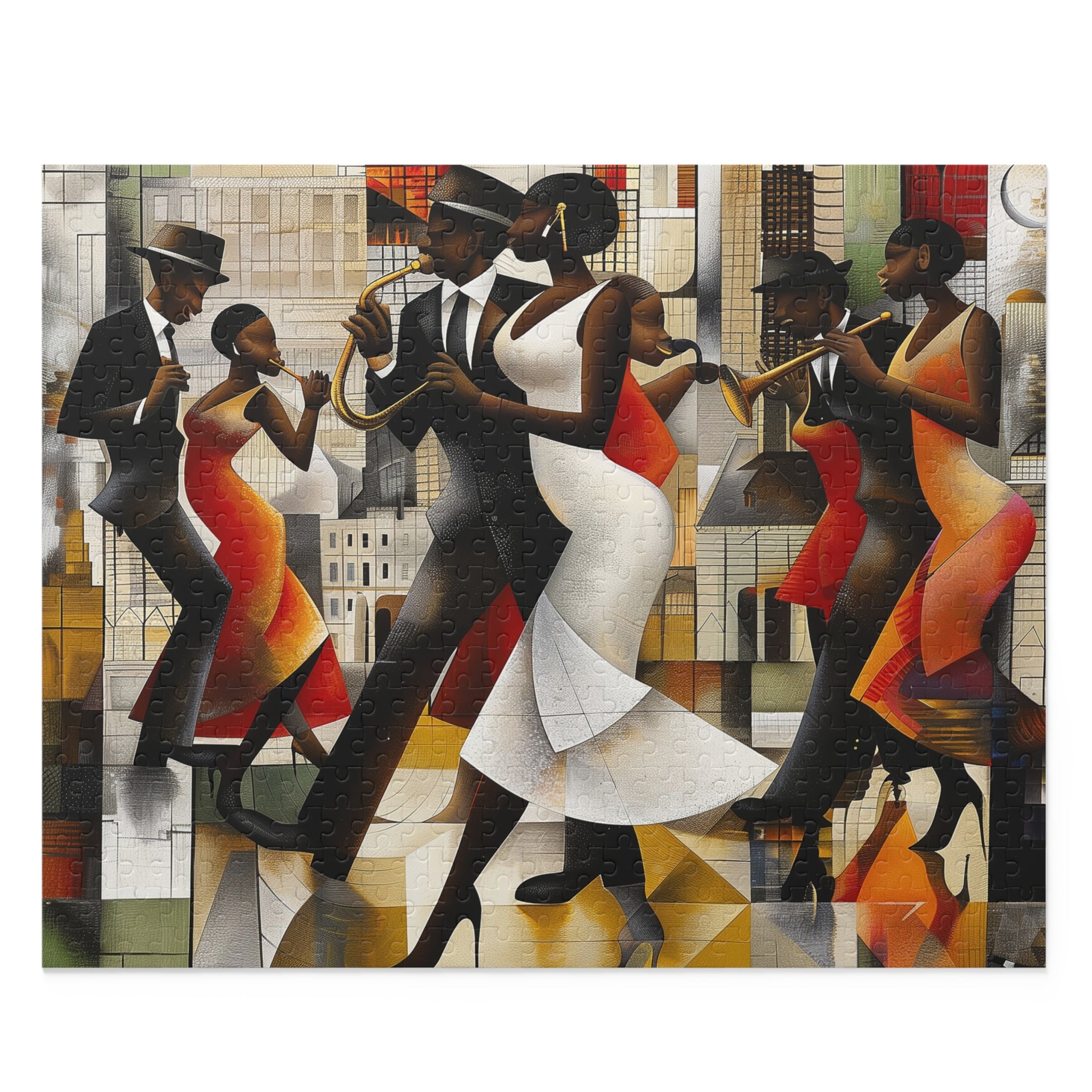 Harlem Renaissance Jazz Musicians Dancers Puzzle - Style 08