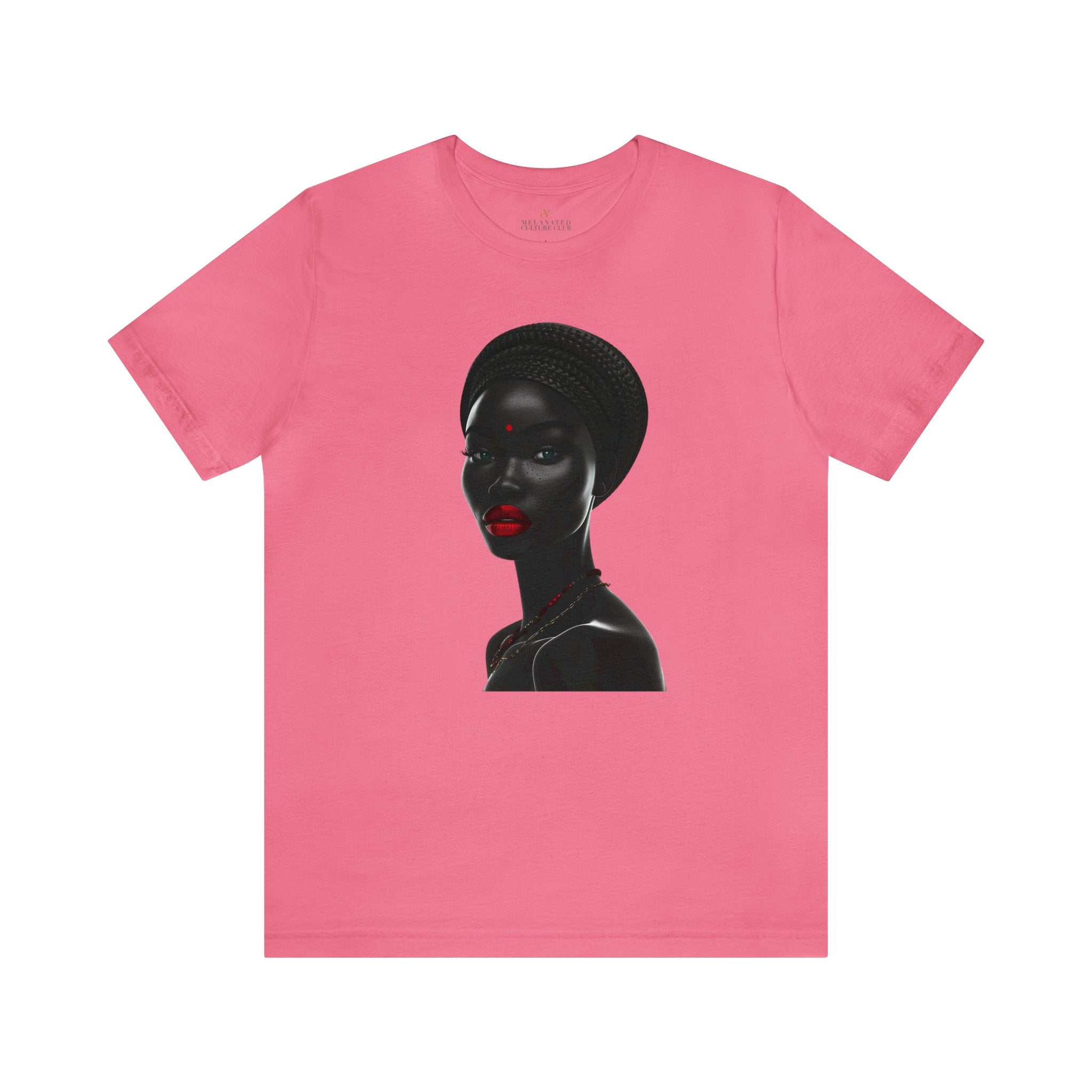 Afrocentric Black Beauty tee shirt in pink.