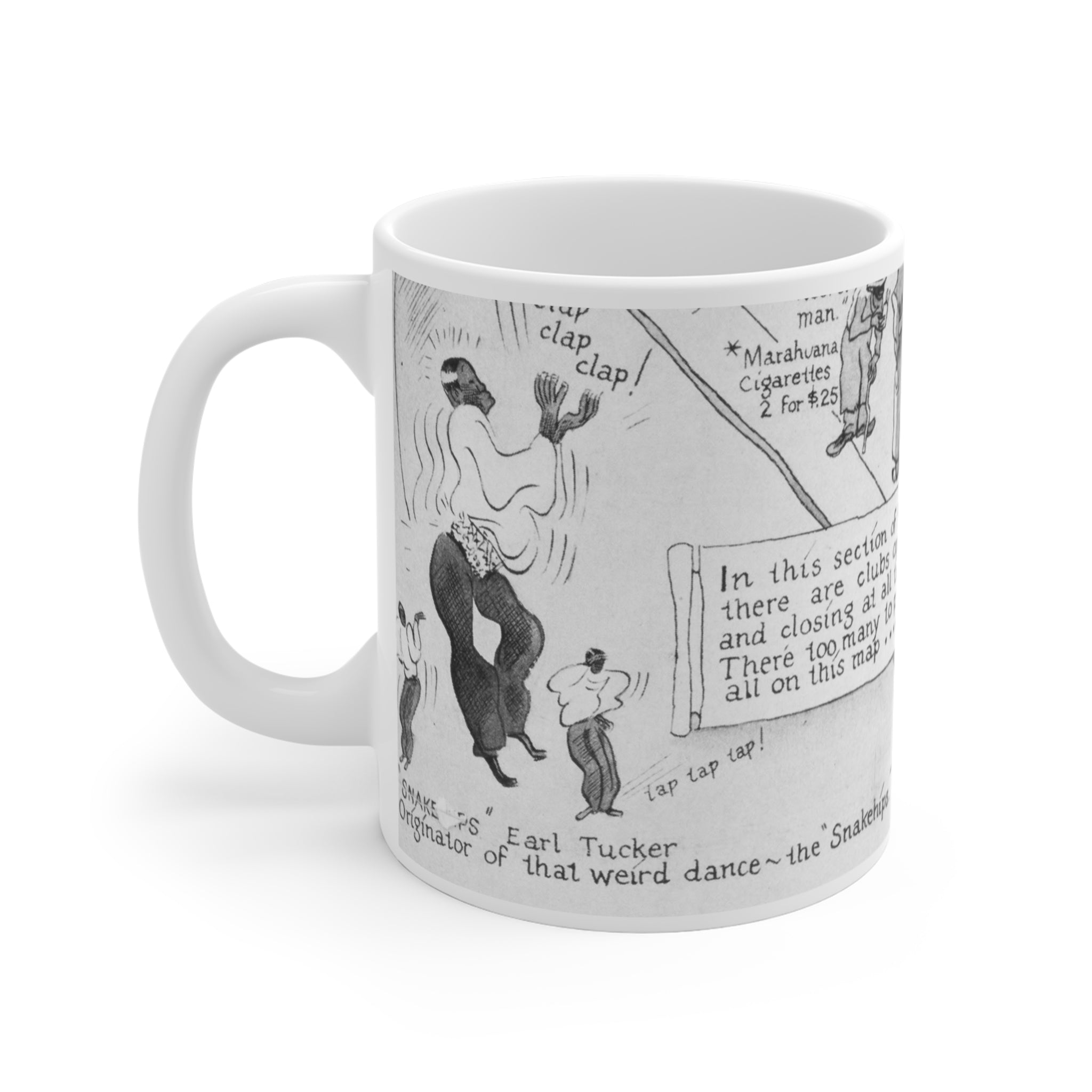 Harlem Map Dance Nightclubs Coffee Mug