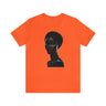 Afrocentric Black Beauty tee shirt in orange.