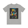 Black Woman Statue of Liberty Tee in athletic heather.