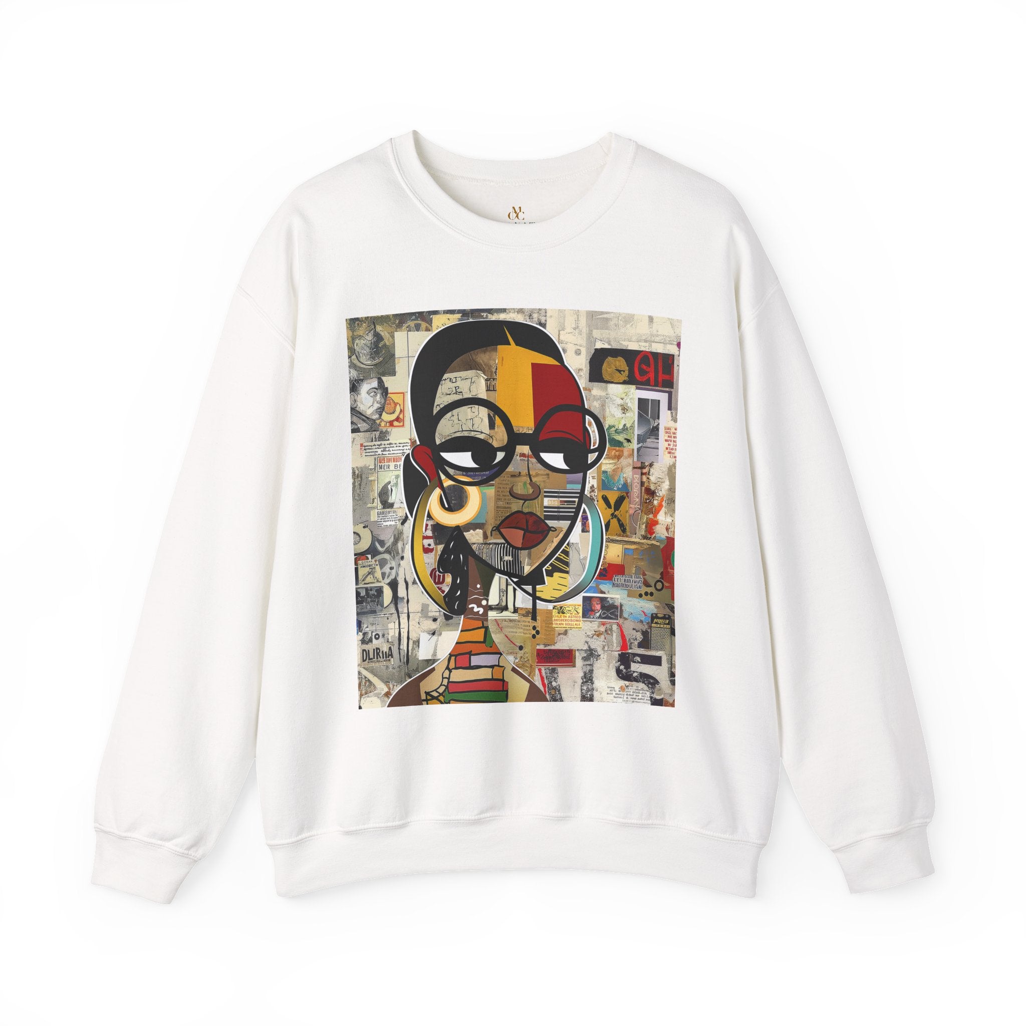 Boss Babe sweatshirt featuring an abstract cartoon Black girl named Latisha in bold graffiti style, celebrating confidence, melanin, and empowerment.