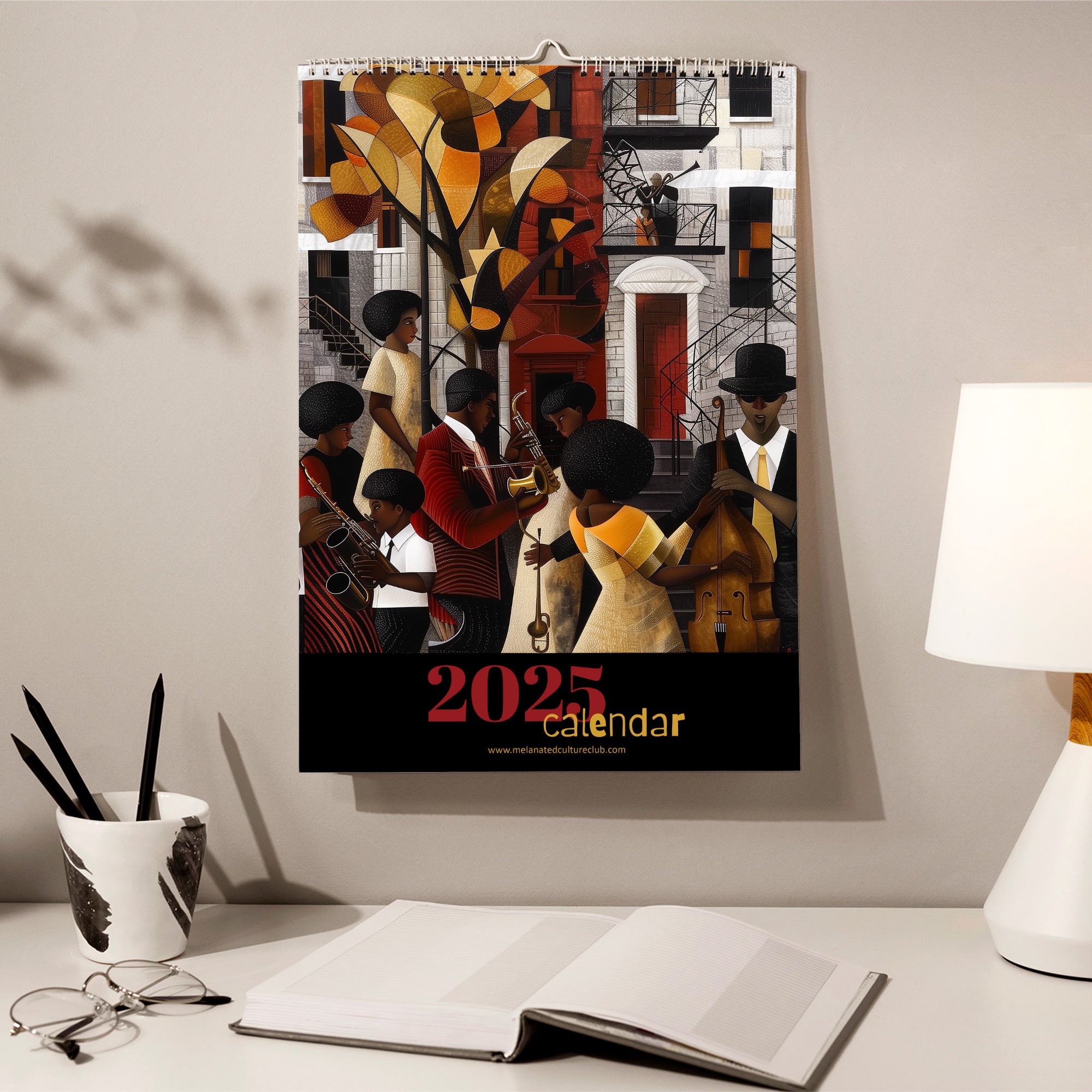 Harlem Renaissance 2025 Jazz Era Wall Calendar.