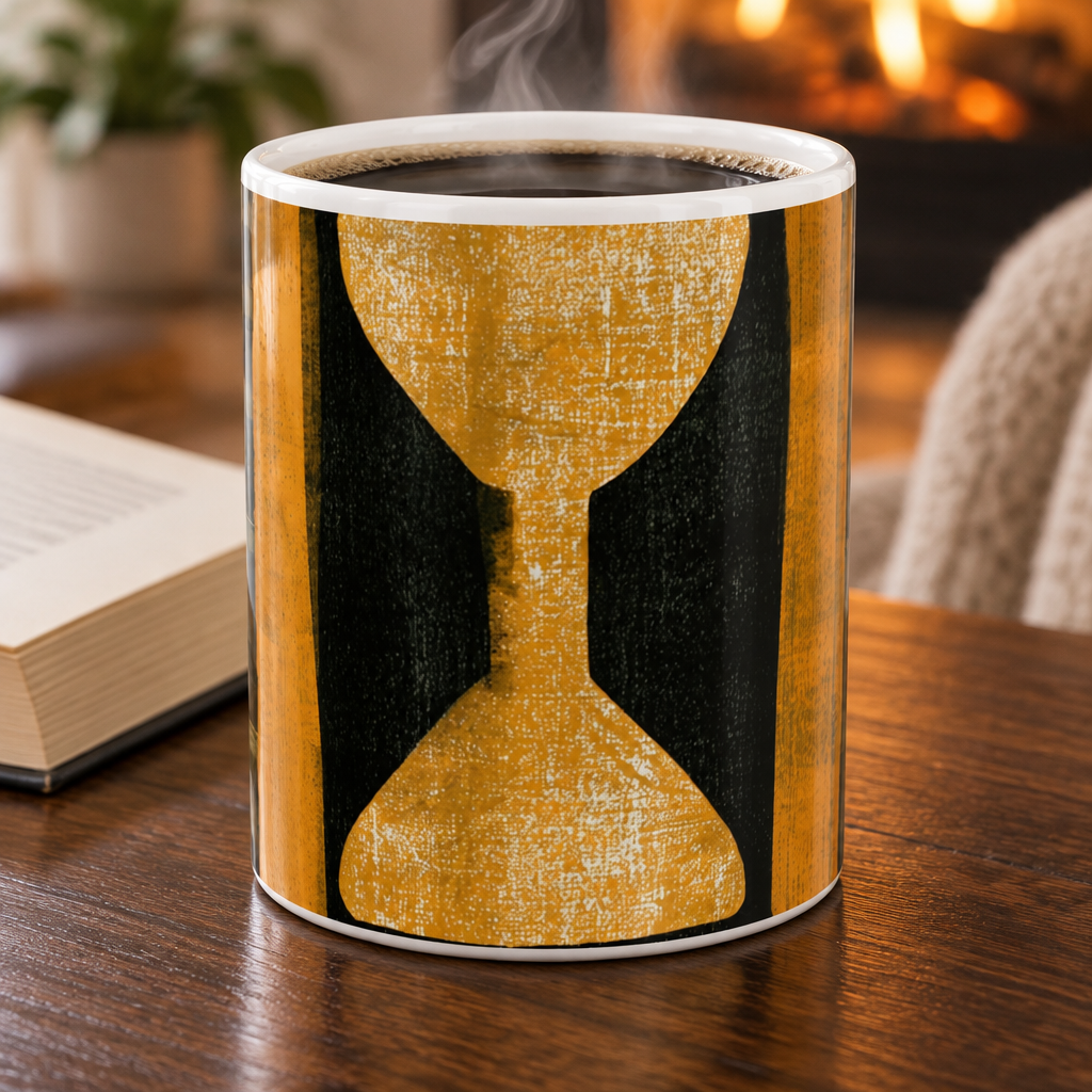 Afro Modern Ceramic Mug - Bold Geometric Art Coffee Mug (Style 07-02) Printify
