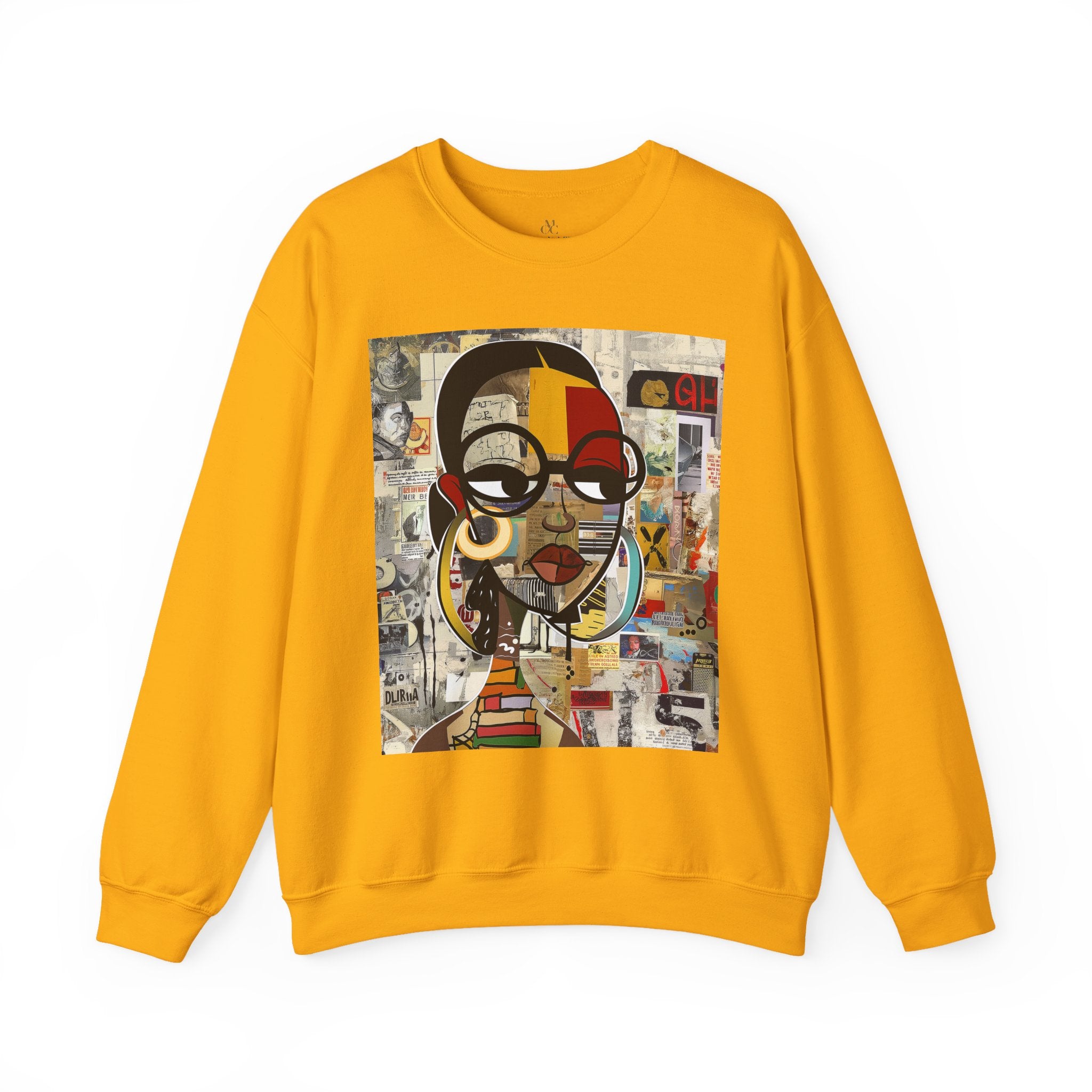 Boss Babe sweatshirt featuring an abstract cartoon Black girl named Latisha in bold graffiti style, celebrating confidence, melanin, and empowerment.