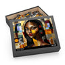 Abstract Mona Lisa Puzzle Featuring African American Woman