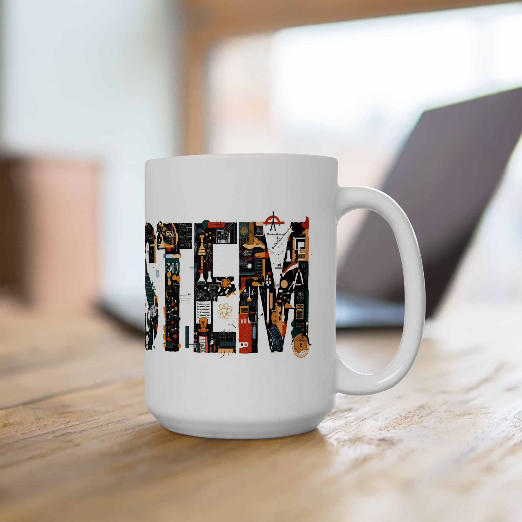 STEM Coffee Mug - Science Technology Engineering Math Graphic Art -  Teacher Scientist Gift (Style 06) Printify