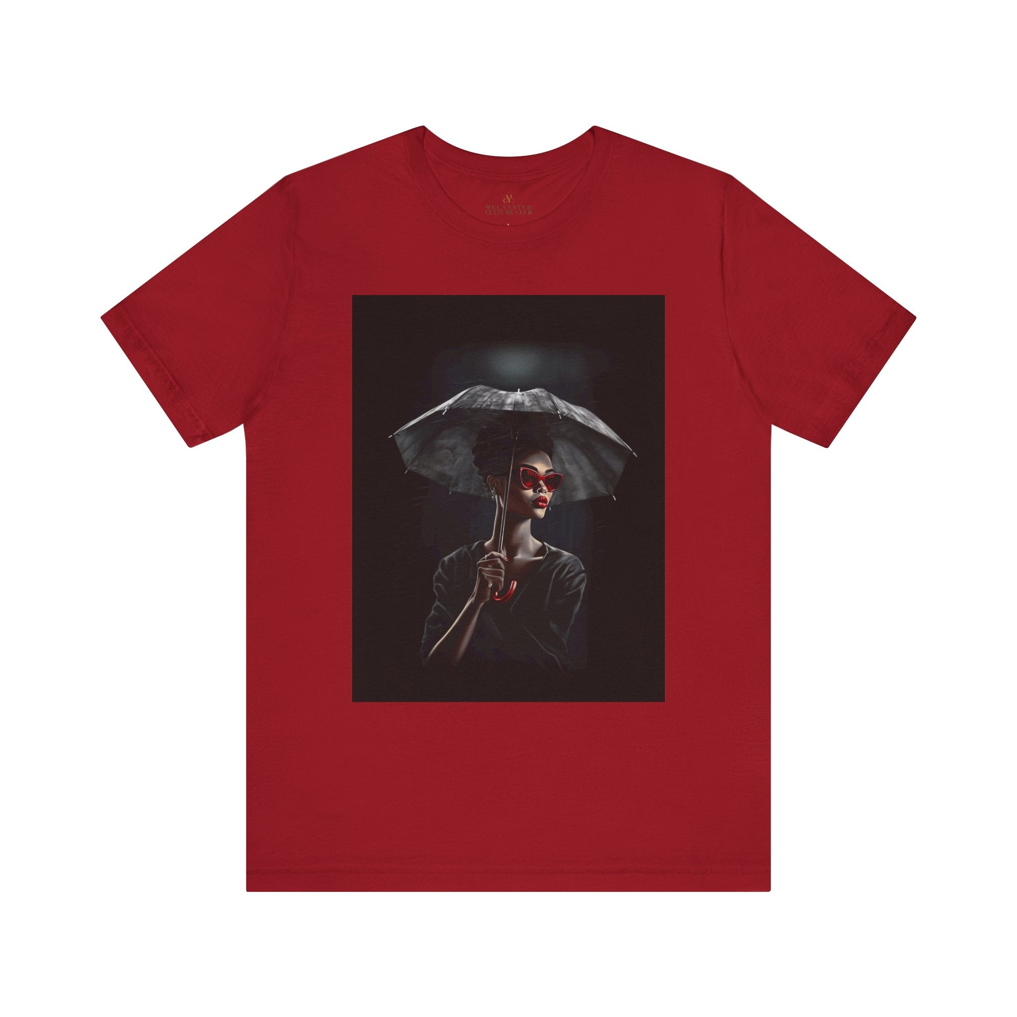 Black Woman Tee in red.