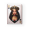 Black Queen of Hearts Journal – Afrocentric Notebook With Blank Ruled Pages
