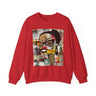 Boss Babe sweatshirt featuring an abstract cartoon Black girl named Markeisha in bold graffiti style, celebrating confidence, melanin, and empowerment.
