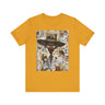 Afrocentric Black Cowboy Tee Cartoon Style Graffiti - Style 08 in mustard