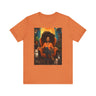 Cat Lady Cat Mom Tee Shirt in orange.