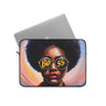 Afro Hair Style Black Boss Lady Laptop Sleeve