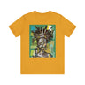 Abstract Black Woman Statue of Liberty Tee  in mustard - Style 14