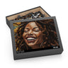 Afro Locs Girl Jigsaw Puzzle in 8x10 size.