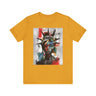 Abstract Statue of Liberty Tee African American Woman  in mustard.