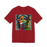 Black woman depicted as Statue of Liberty with mouth covered by white cloth symbolizing silenced freedom of speech First Amendment protest art on tee shirt