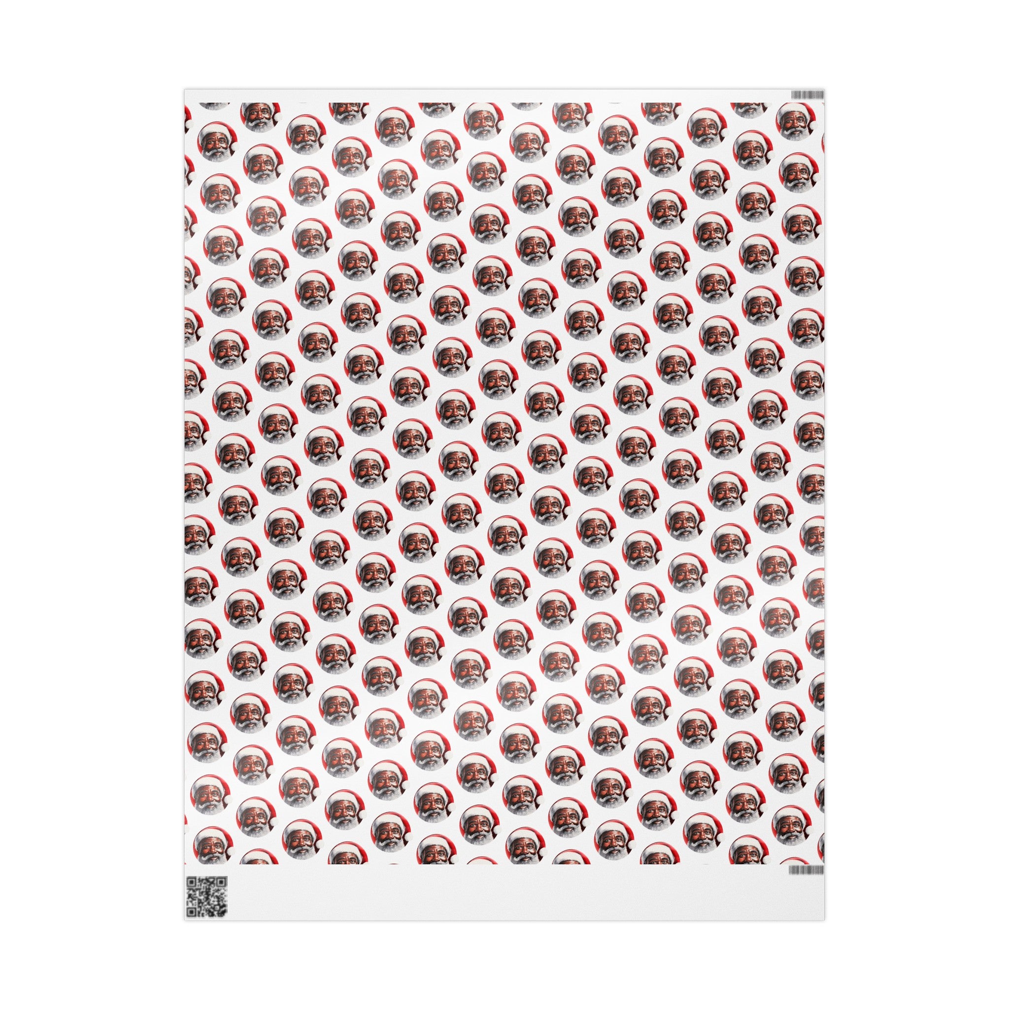 Black Santa Claus Gift Wrapping Paper.