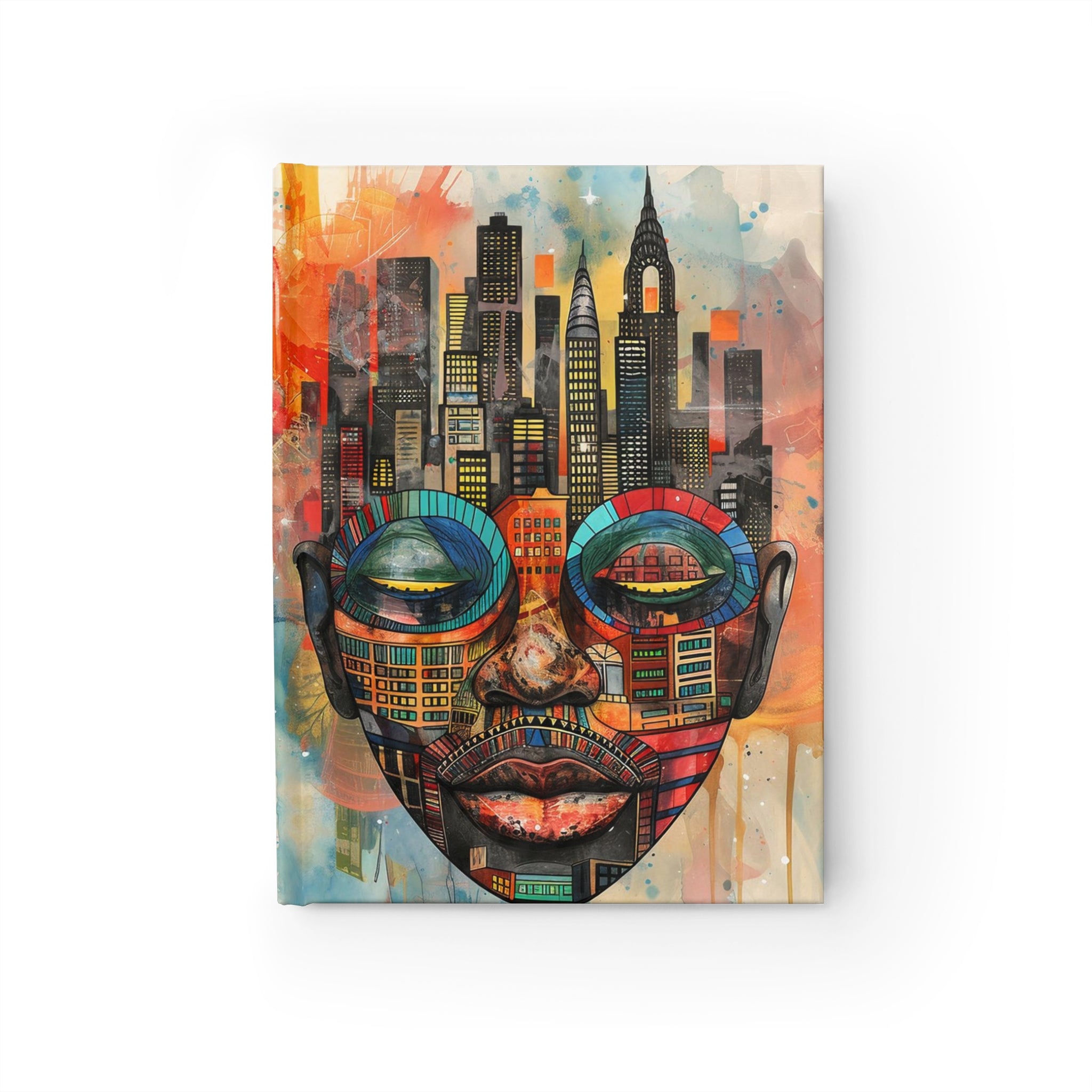 Front cover of New York City Abstract African Mask journal.