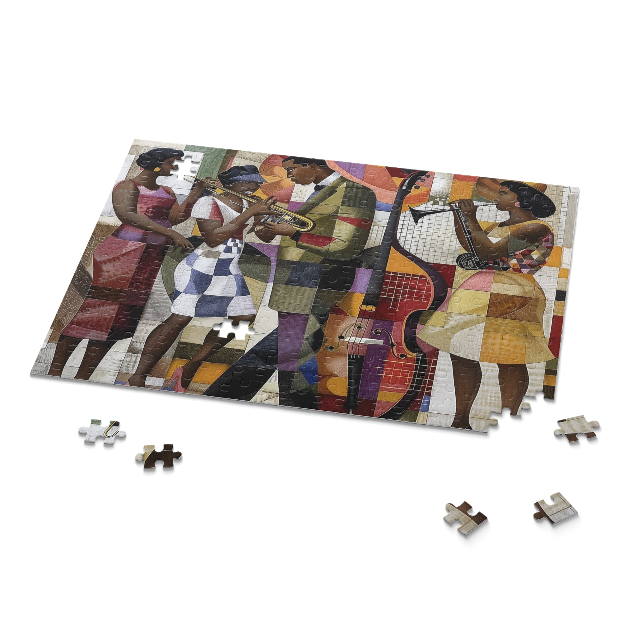 Afrocentric Jazz Musicians Puzzle Harlem Renaissance - Style 05