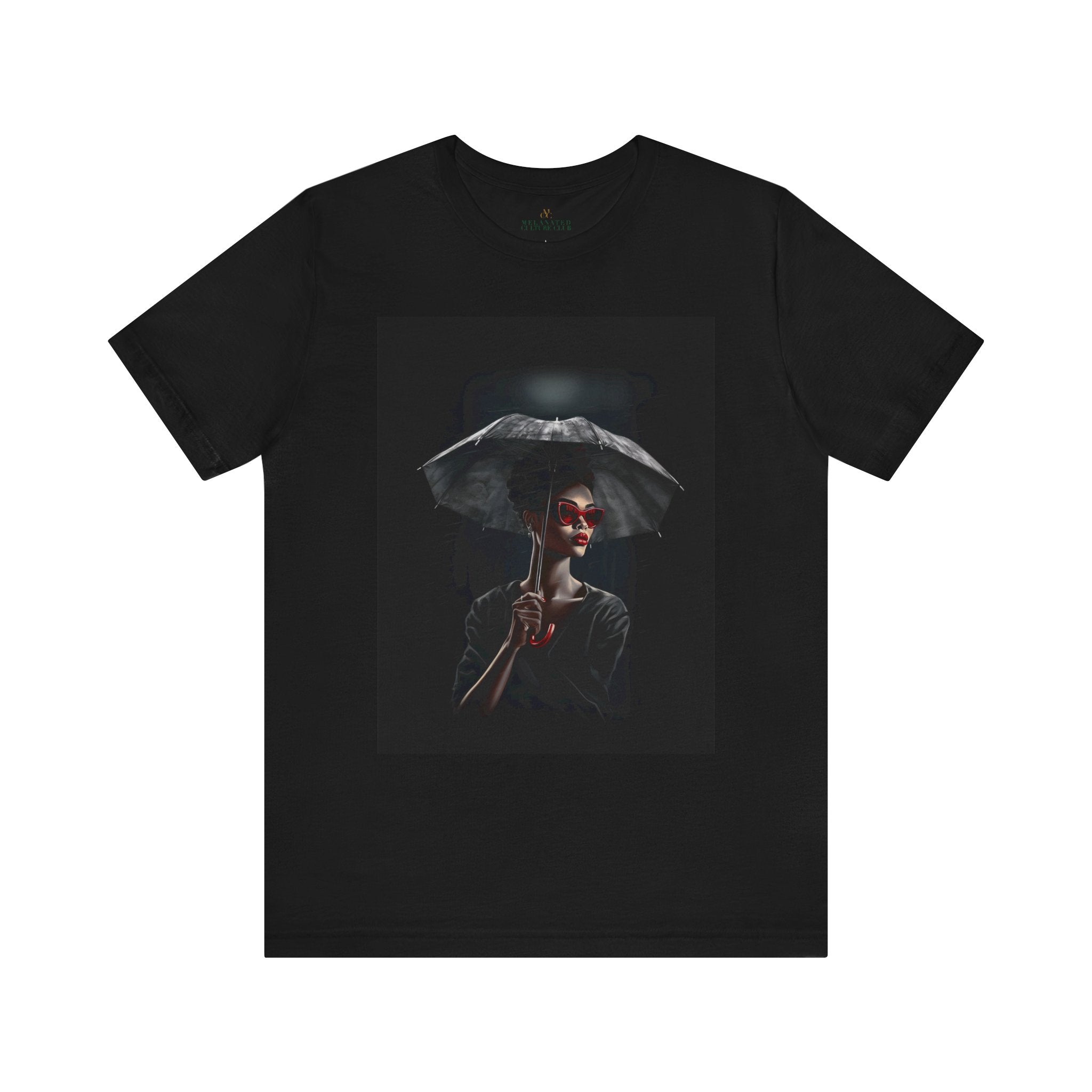 Black Woman Tee in black.