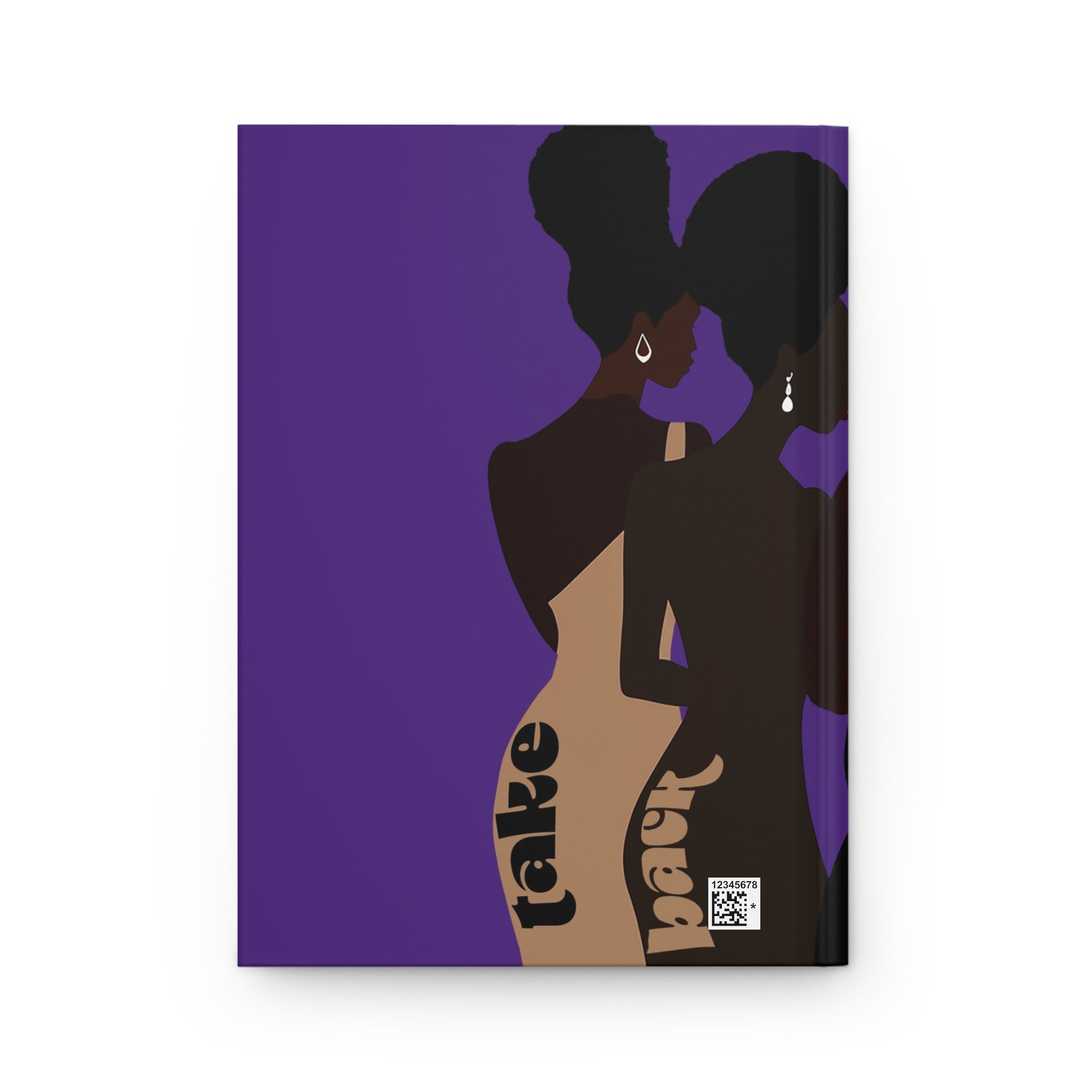 Personalized journal for African American woman - Take Back Your Power - back cover.